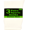 3Pair Chiti PE Sports Socks Cotton Rich