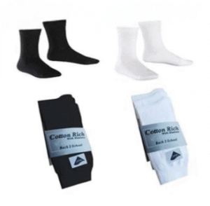 Ankle socks gallary 3 Pairs Ankle Socks Cotton Rich Black & White