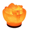 F1 Himalayan Pink Fire Bowl Salt Lamp Rock Crystal Crafted Healing Mother Day Gift