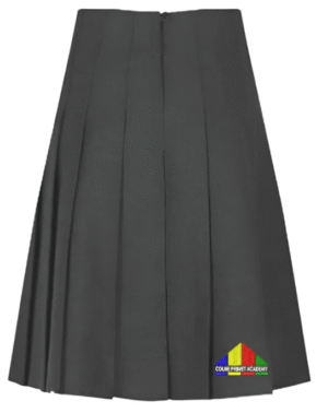 Girl Skirt CPA Waistless Adjustable Pleated Grey Skirt