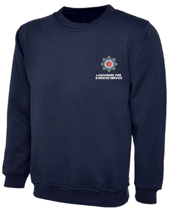 Fire Service Burnley Embroidery Sweatshirt