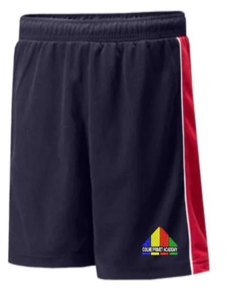 PE shorts Colne Primet PE Shorts Navy/Scarlet/White