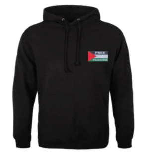 alia Hoodie With Free Palestine Embroidered Flag Patch
