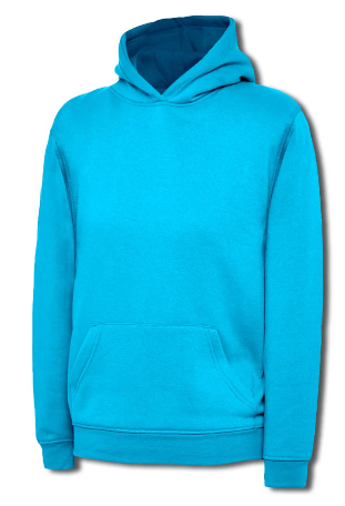 cyan dark Personalised Islamic Hoodie Black