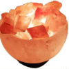 f5 Himalayan Pink Fire Bowl Salt Lamp Rock Crystal Crafted Healing Mother Day Gift