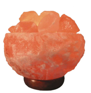 Himalayan Natural Rock Salt Fire Bowl Salt Lamp UK Switch Cable +2 FREE Bulbs Mother Day Gift