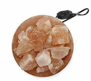 ff4 Himalayan Natural Rock Salt Fire Bowl Salt Lamp UK Switch Cable +2 FREE Bulbs Mother Day Gift
