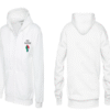 Zip Hoodie With Free Palestine Embroidered