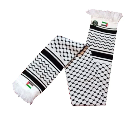 Keffiyeh Scarf With Palestine Flag
