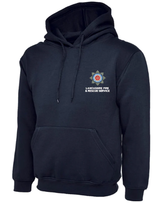 Fire Service Burnley Embroidery Hoodie