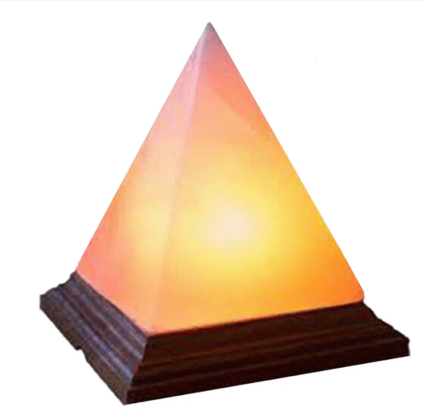 py1 Himalayan Salt Pyramid Triangle Shape Crystal Rock Salt Lamp Mother's Day Gift