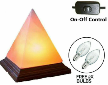 py3 Himalayan Salt Pyramid Triangle Shape Crystal Rock Salt Lamp Mother's Day Gift