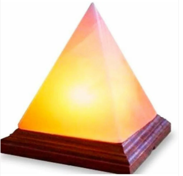 py6 Himalayan Salt Pyramid Triangle Shape Crystal Rock Salt Lamp Mother's Day Gift