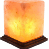 r6 Himalayan Rectangular Shape Crystal Salt Lamp UK Switch Cable +2 FREE Bulbs Mother's Day Gift