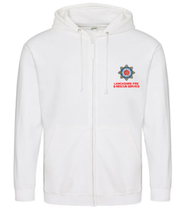 Fire Service Burnley Embroidery Zip Hoodie