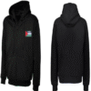 zip flag Zip Hoodie With Free Palestine Embroidered Flag Patch