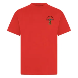 St Thomas Red PE Shirt