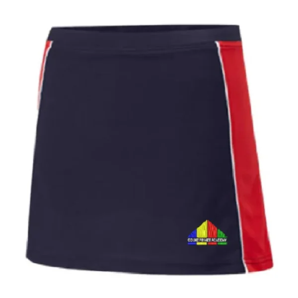 CPA_Skorts_2 Colne Primet Girls Skorts Navy/Scartel/White