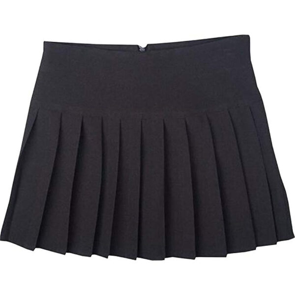 Britney Pleated Skirt Black & Grey