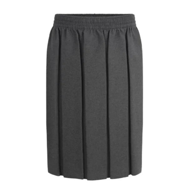 Grey_Box_Pleated_Skirt_Fully_Elasticated1 Grey Box Pleated Skirt Fully Elasticated