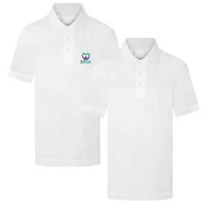 Kelbrook_Polo_Shirt_White_1 Kelbrook Primary Plain & Logo Polo Shirt