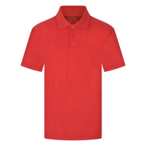 Pendle View Primary Red Polo Shirt