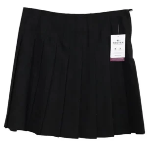 Skirt_Fully_Pleated_Skirt Girls Black Full Pleated Waistless Skirt