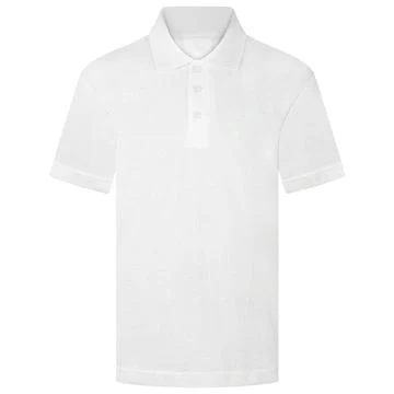 WHITE_FRONT_PE_T_SHIRT_1 Roughlee Church Primary Plain Polo Shirt