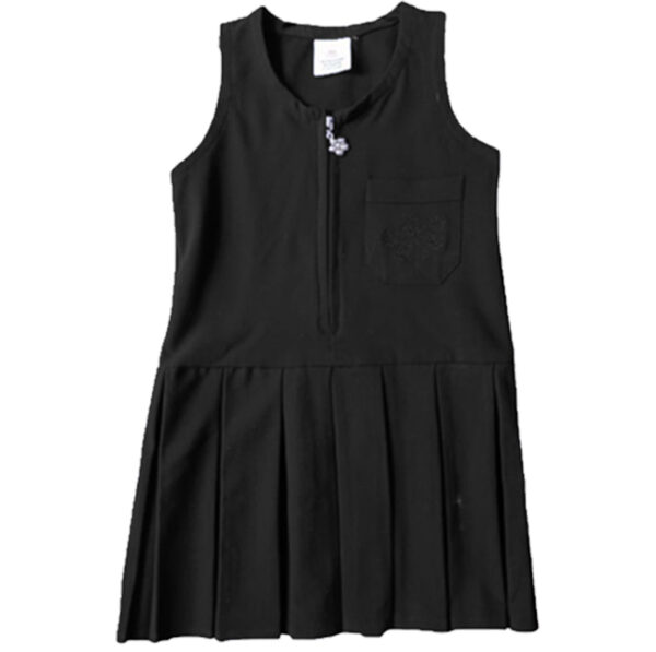 black_52d70fc6-3b2d-4871-bb5c-c714888d7467.jpg Pleated Floral Pinafore Grey & Black