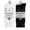 3 Pairs Knee High Bow Socks Black & White