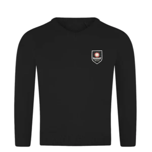 West Craven Black V Neck Jumper
